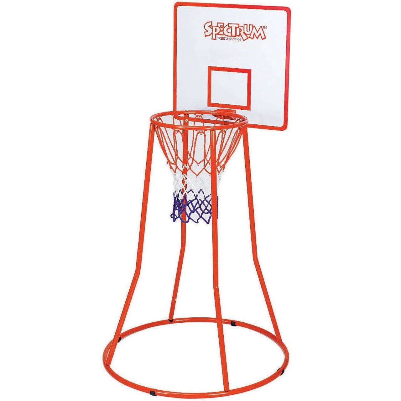 Spectrum Kids Basketball Goal with Backboard. Durable Goal with Painted Steel Frame has Official Size Goal Set at 4 Ft High with Wood Backboard that is Perfect for Younger Kids.